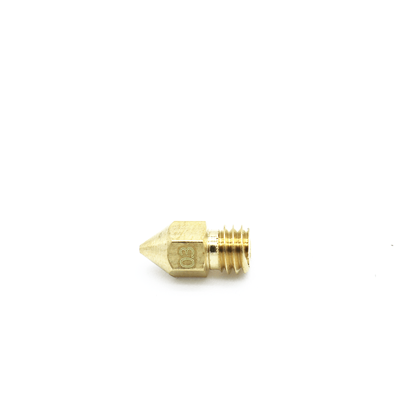 MK8 - Brass Nozzle - 0.3mm - 1.75mm - Vaughan 3D Printing