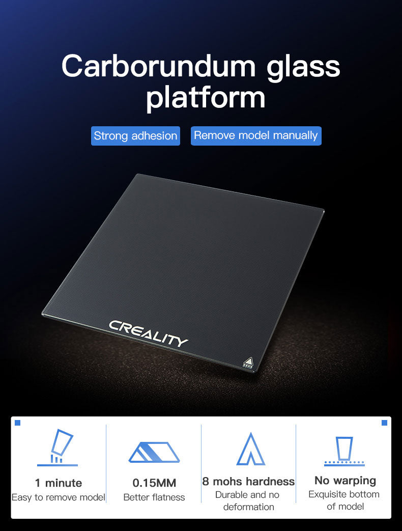 CR-10S Carborundum Glass Platform (310*310*4mm) - Vaughan 3D Printing